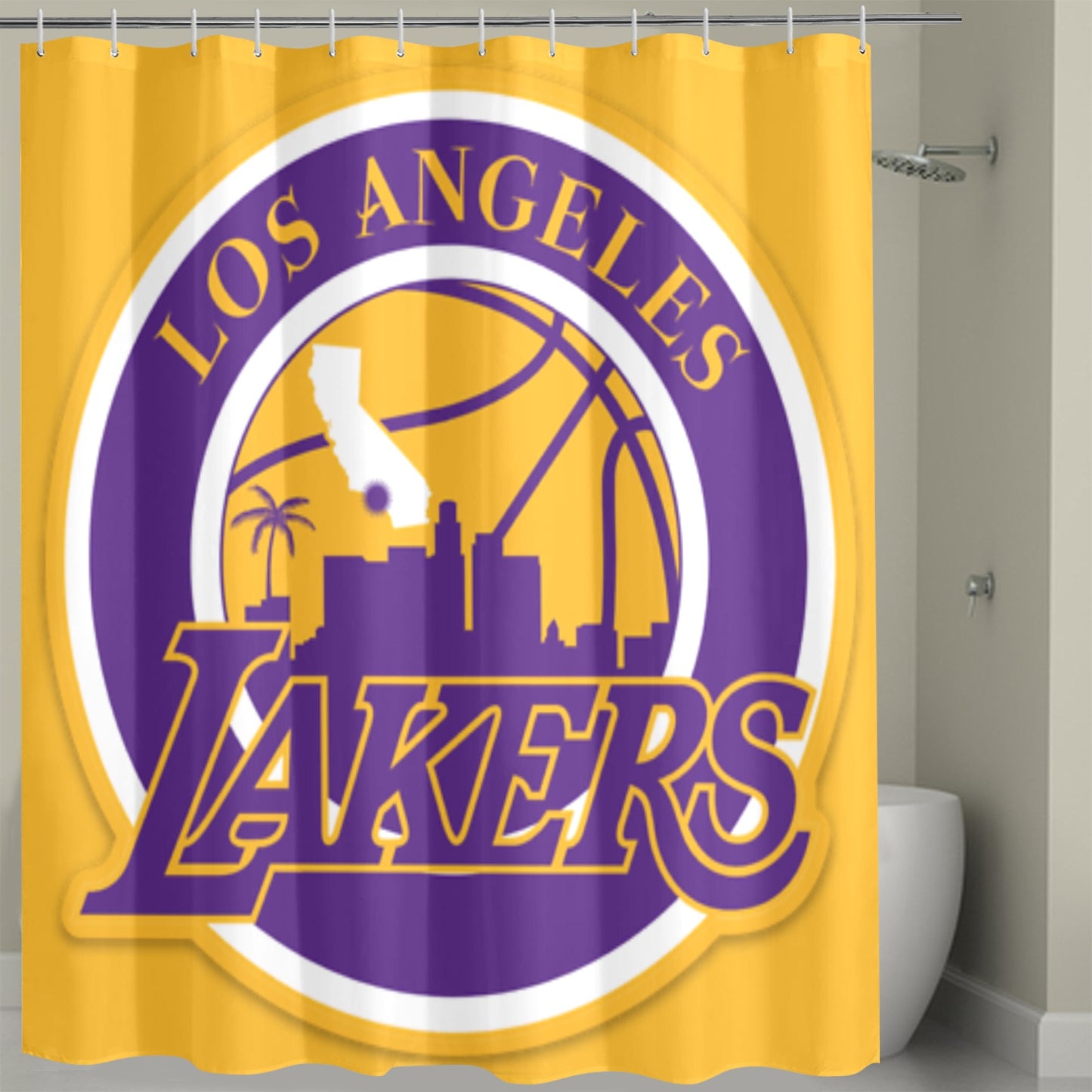 LA LAKERS SHOWER CURTAIN