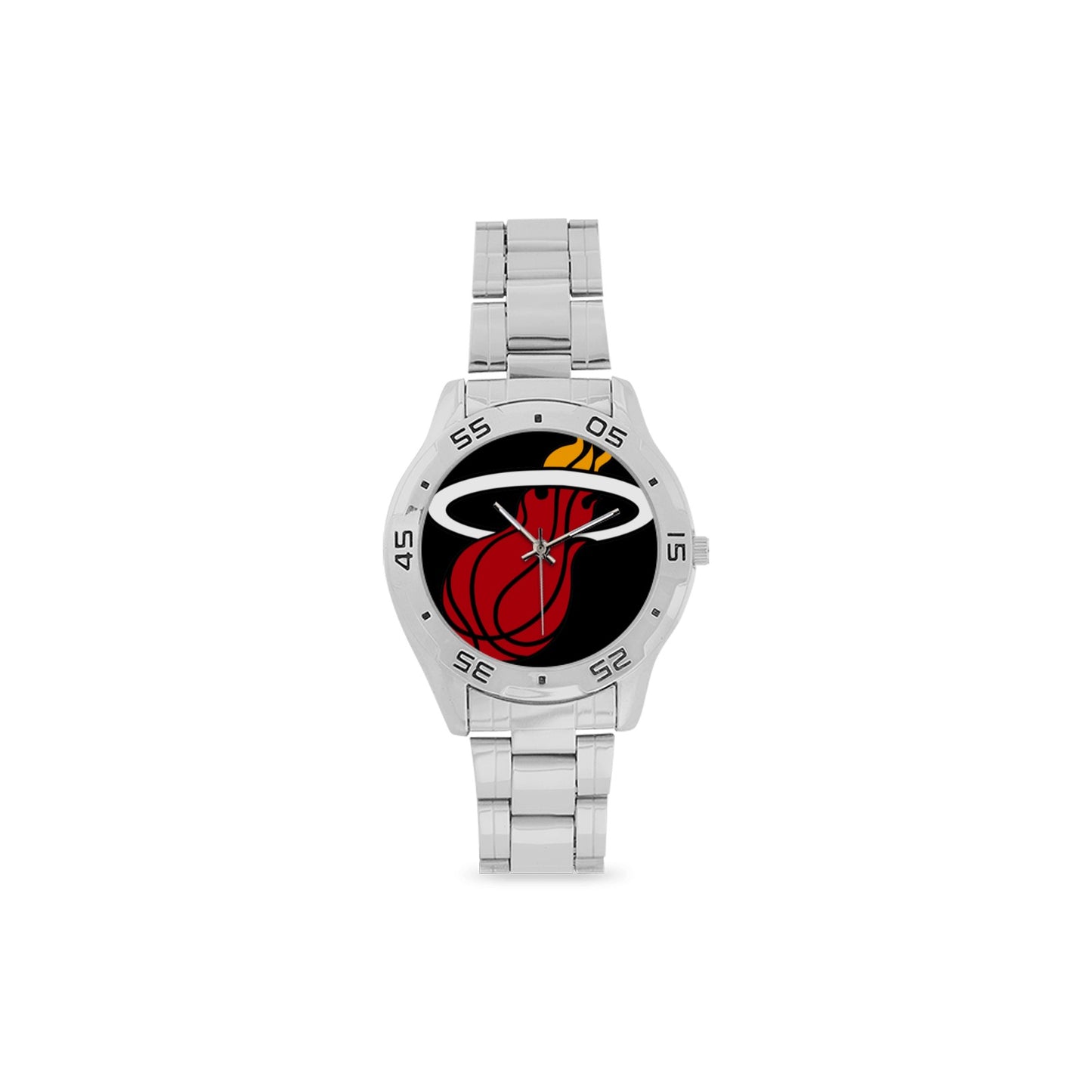 Miami Heat Men's Stainless Steel Analog Watch