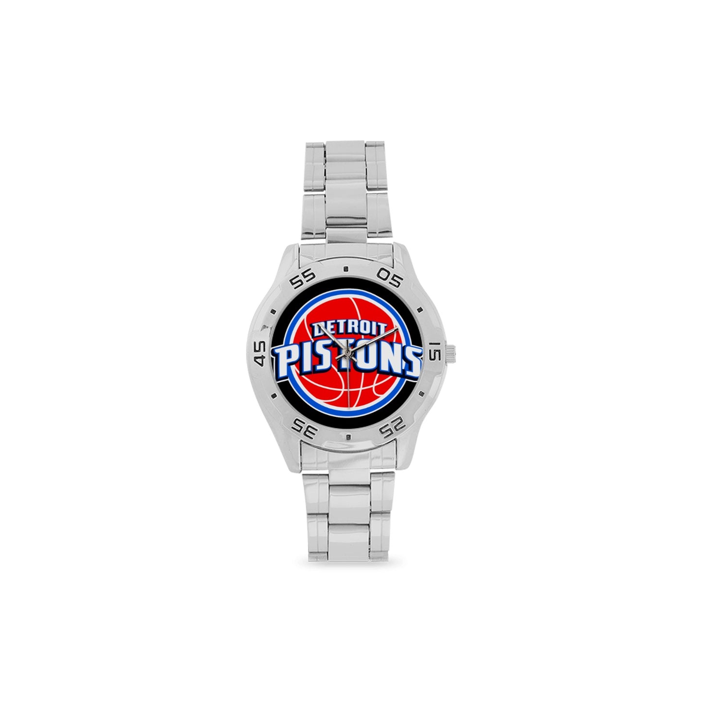 Detroit Pistons Men's Stainless Steel Analog Watch