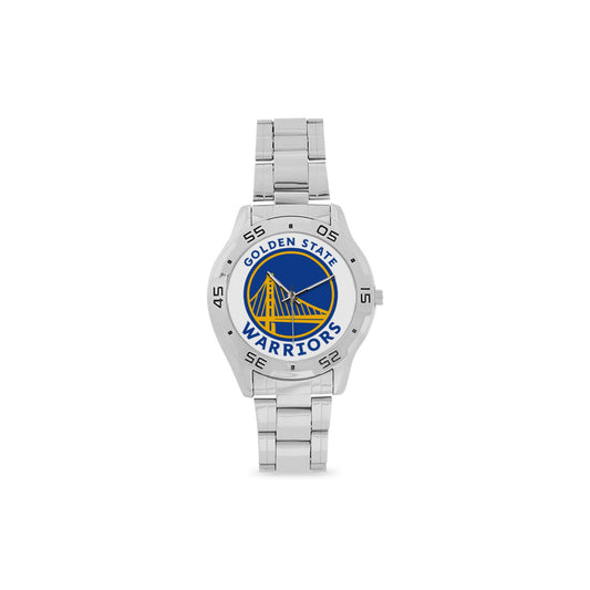 Golden State Warriors Men's Stainless Steel Analog Watch