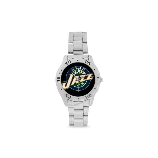 Utah Jazz Men's Stainless Steel Analog Watch