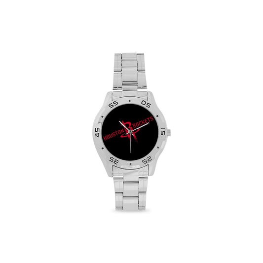 Houston Rockets Men's Stainless Steel Analog Watch