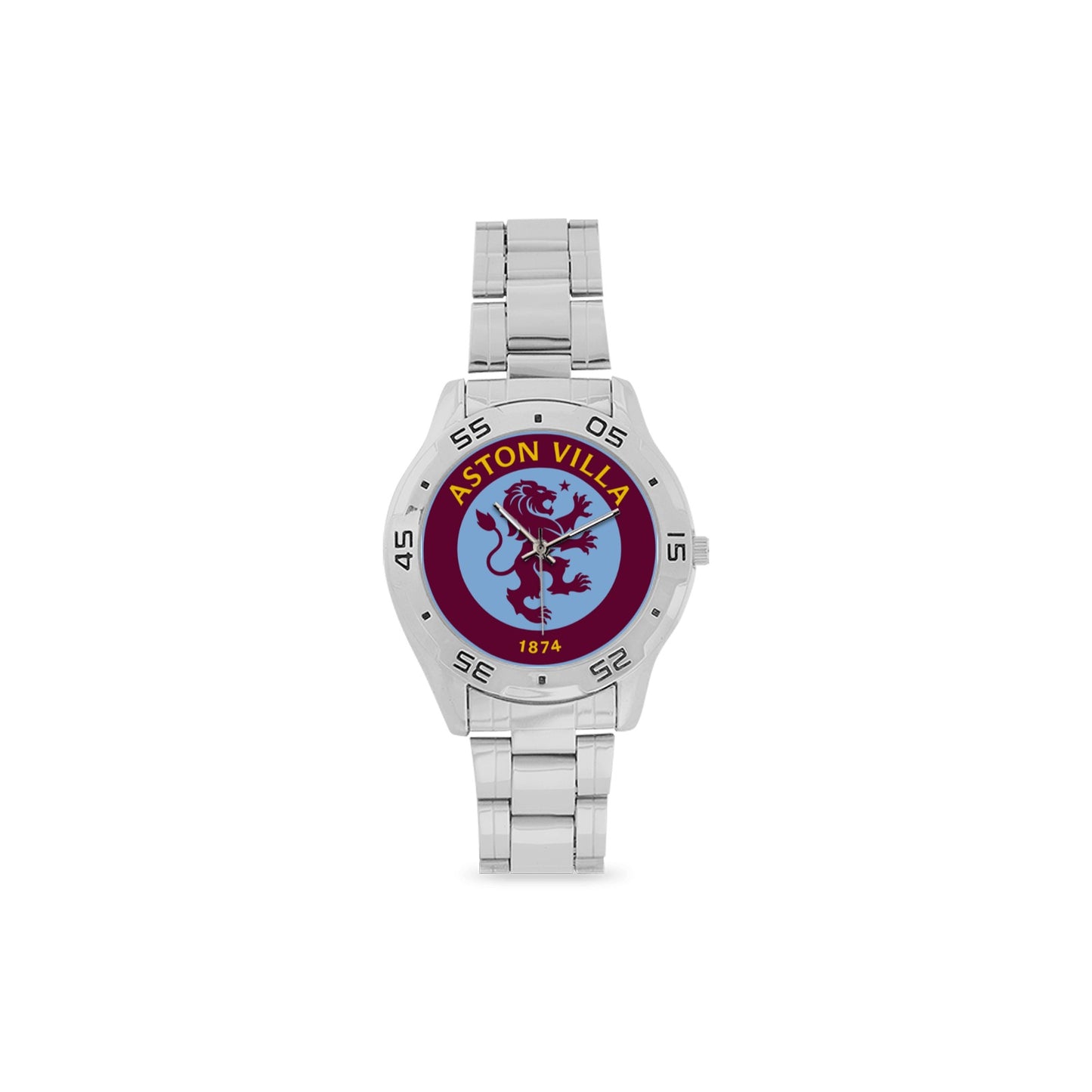 Aston Villa Men's Stainless Steel Analog Watch