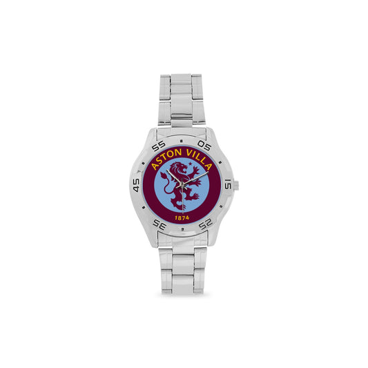 Aston Villa Men's Stainless Steel Analog Watch