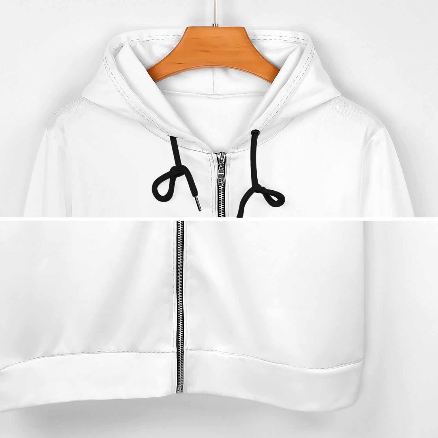 HOODED SWEATSHIRT JACKET