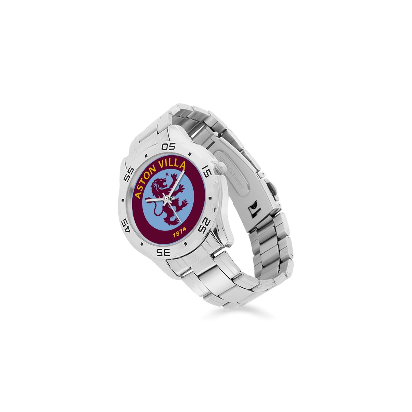 Aston Villa Men's Stainless Steel Analog Watch