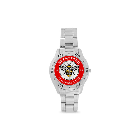 Brentford FC Men's Stainless Steel Analog Watch