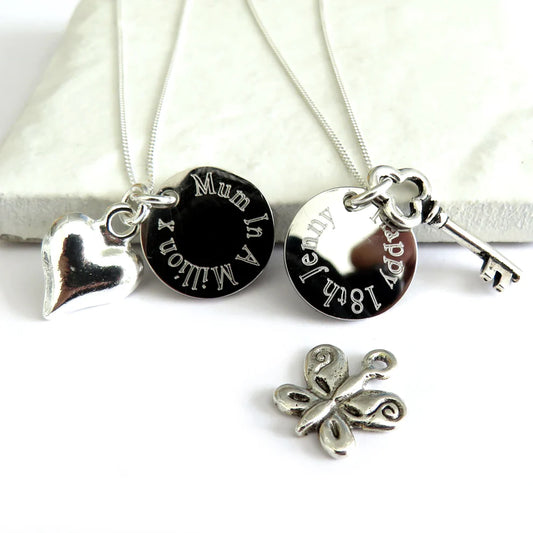 CHARM DISC NECKLACE - PERSONALISED