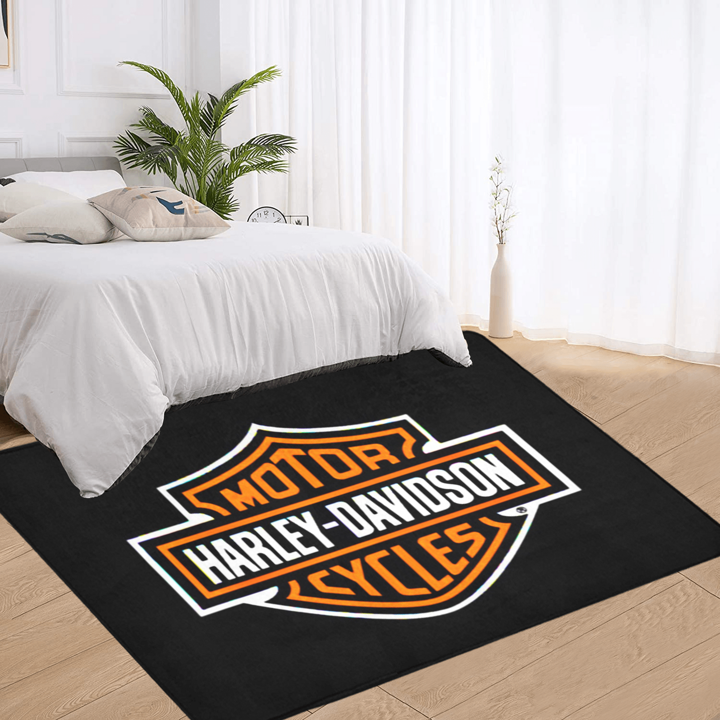 Harley Davidson Motorcycles Rug