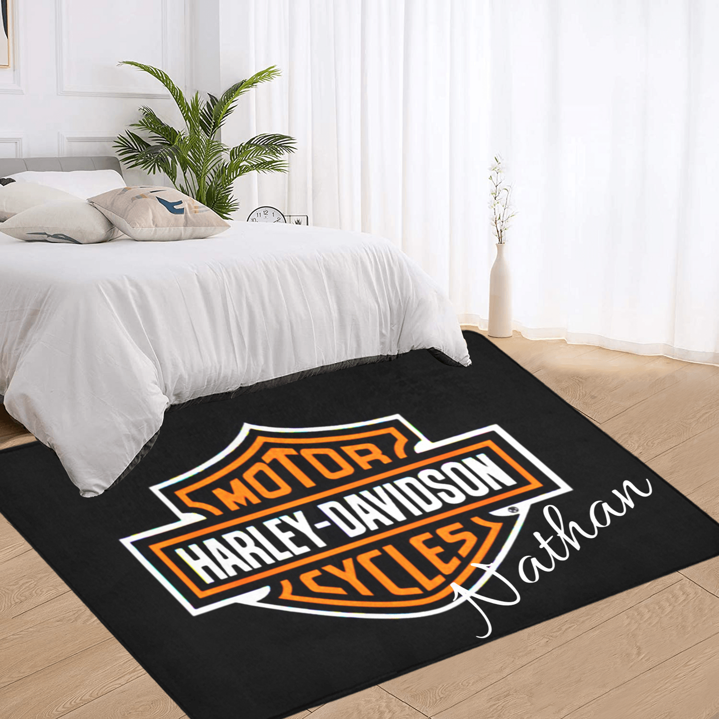 Harley Davidson Motorcycles Rug