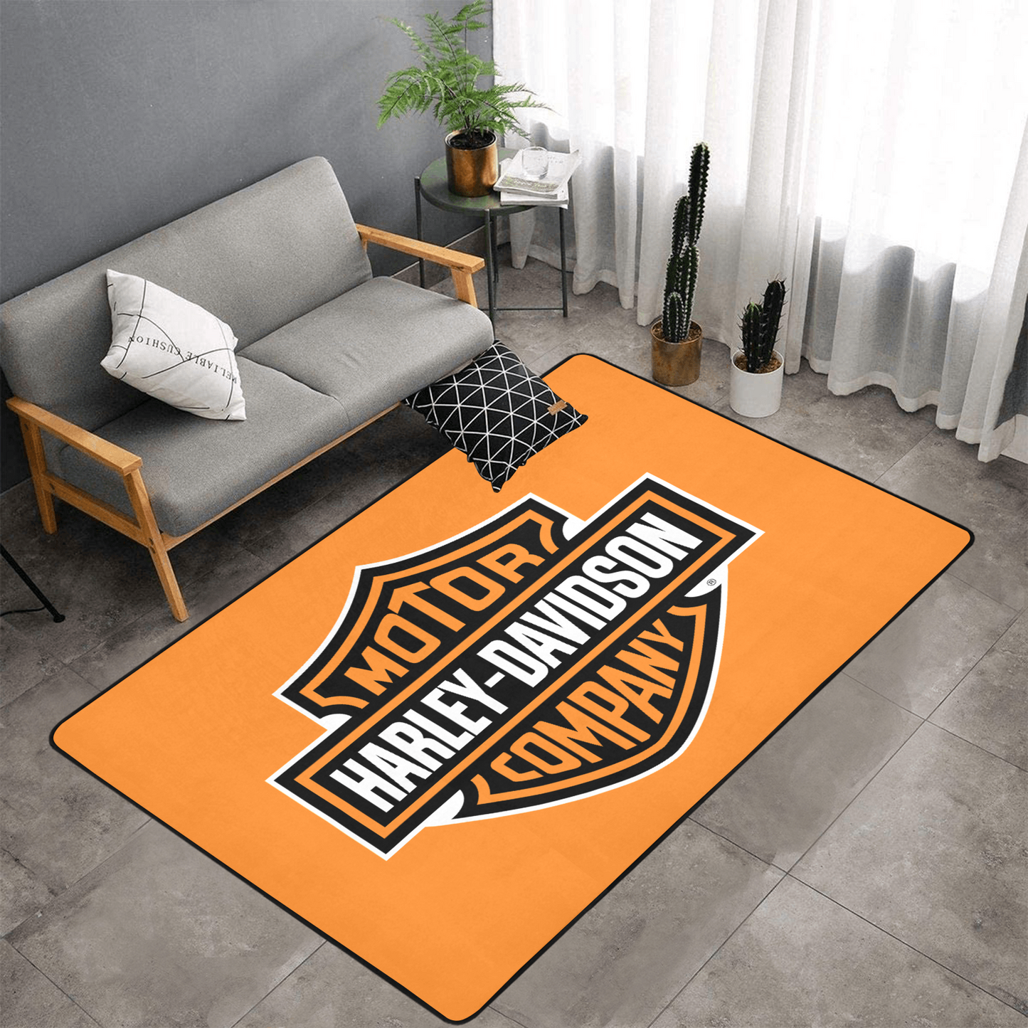 Harley Davidson Motorcycles Rug