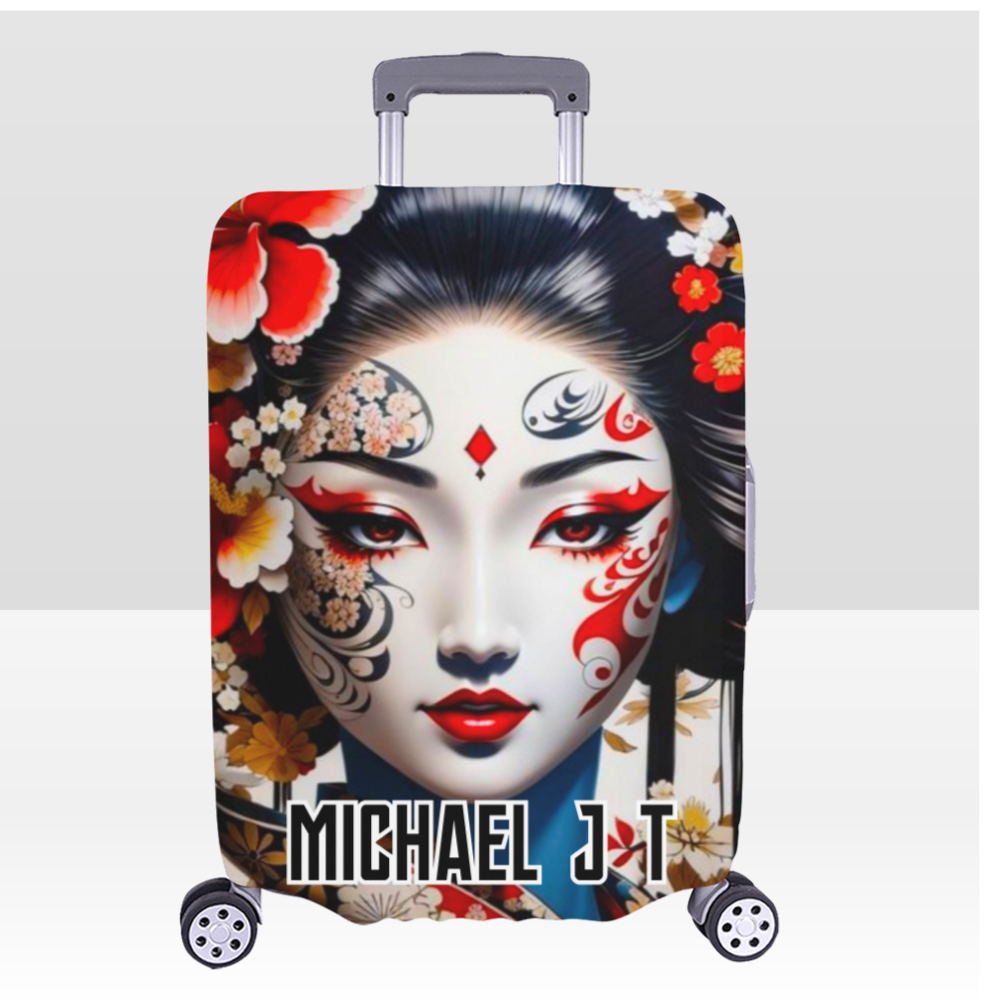 Japanese Themed Luggage Cover