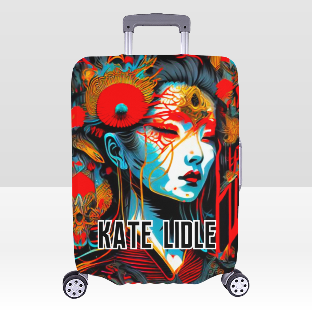 Japanese Themed Luggage Cover