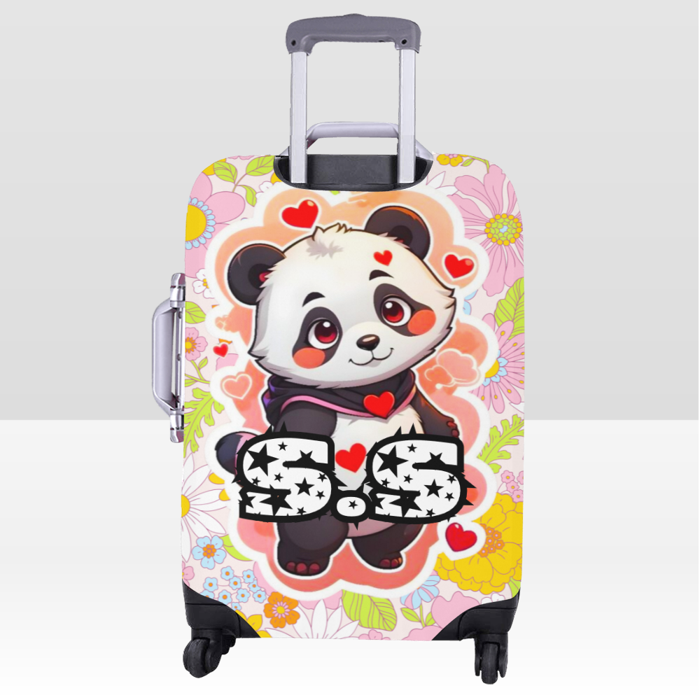 Heartfelt Panda Luggage Cover