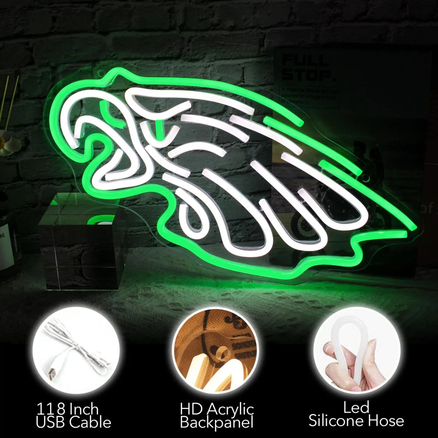 Eagles Neon Light Wall Decor