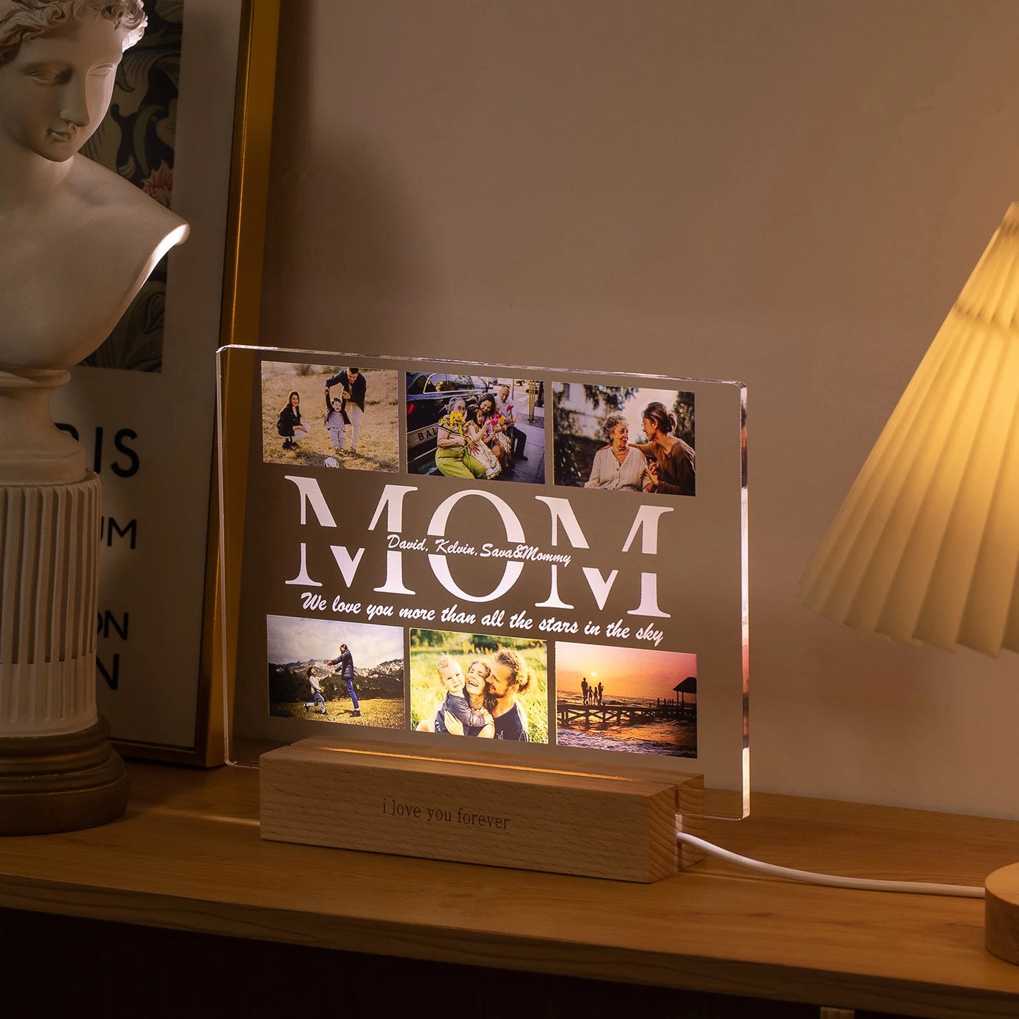 Personalised Acrylic Photo Album Lamp