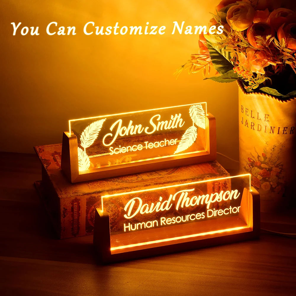 Personalised LED Name Plate