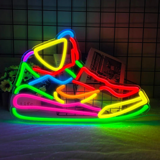 Sneaker Neon Light Sign Wall Decor