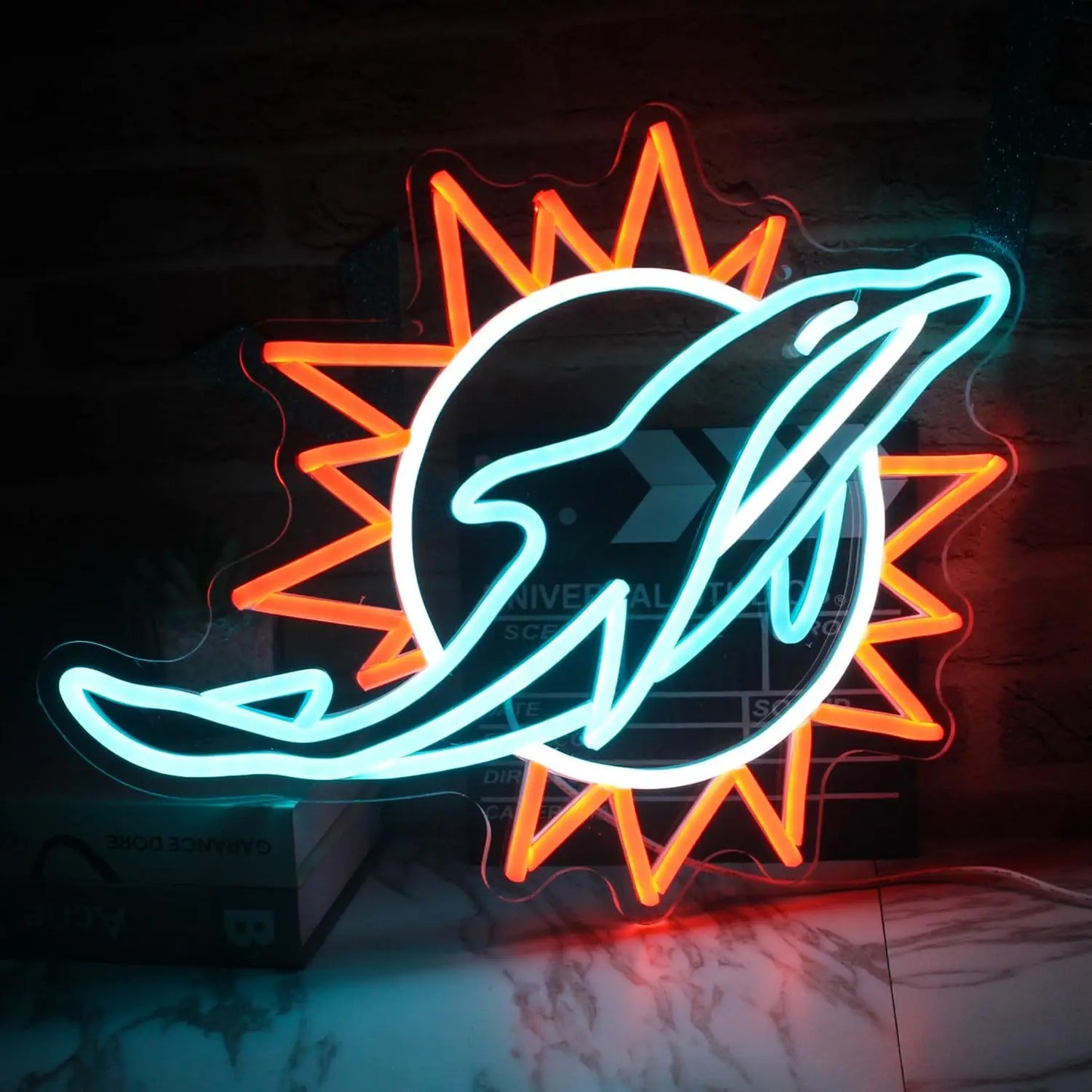 Dolphins Neon Decor Light