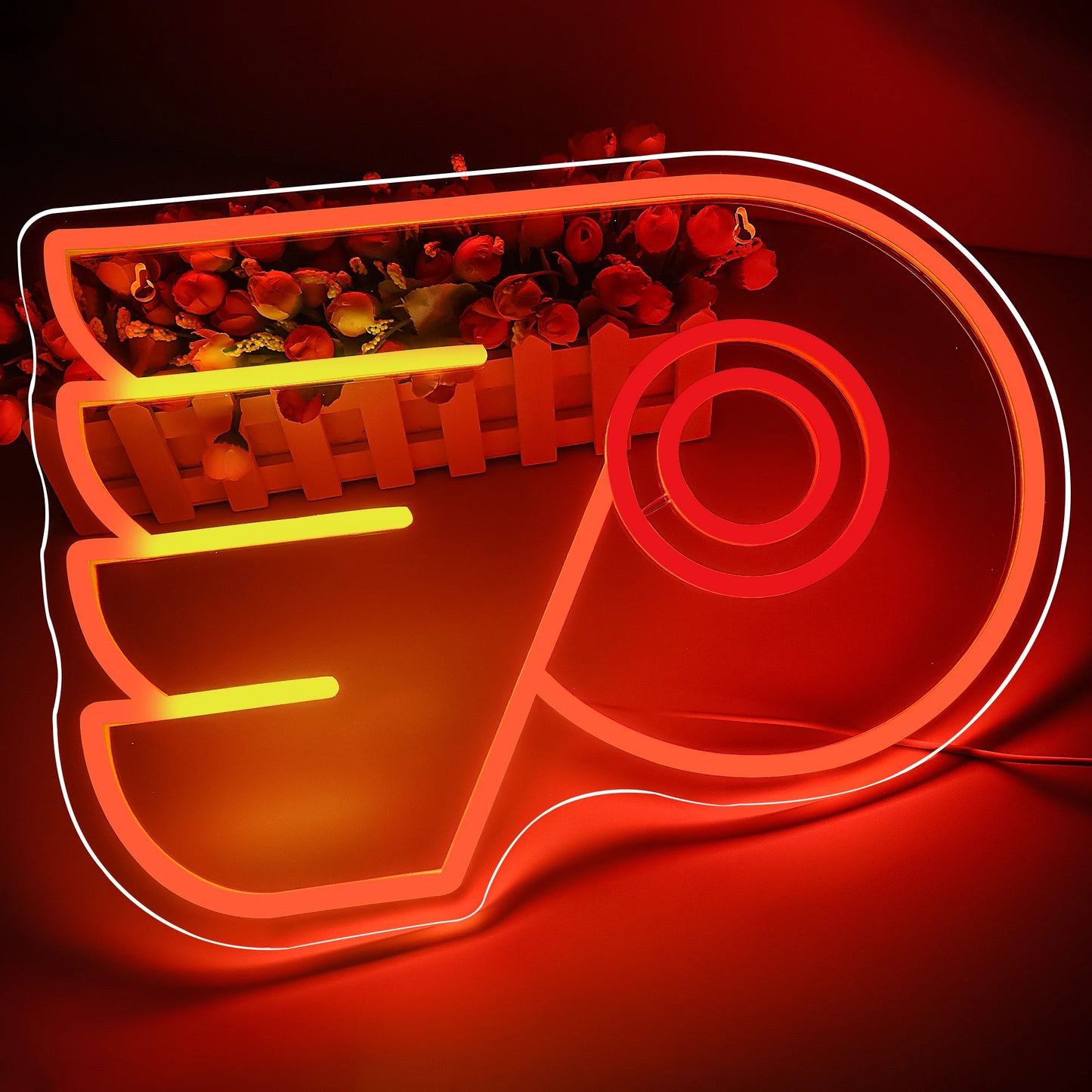 Philadelphia Flyers Neon Wall Light