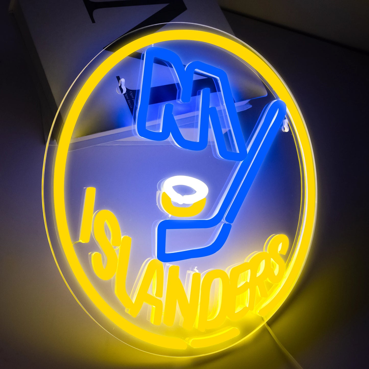 NY Islanders Ice Hockey Neon Sign