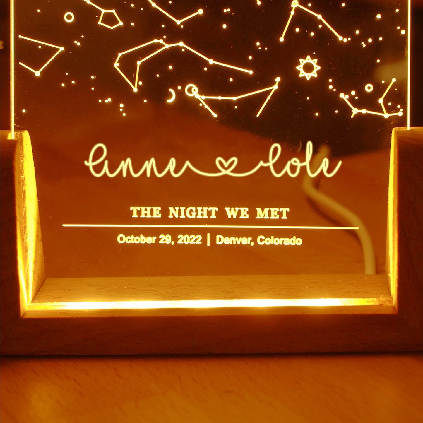 Personalised Constellation Chart Lamp