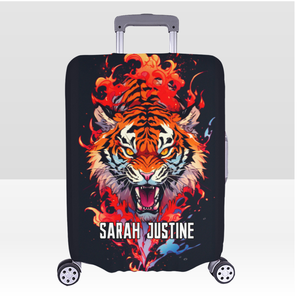 Tiger Themed Luggage Cover