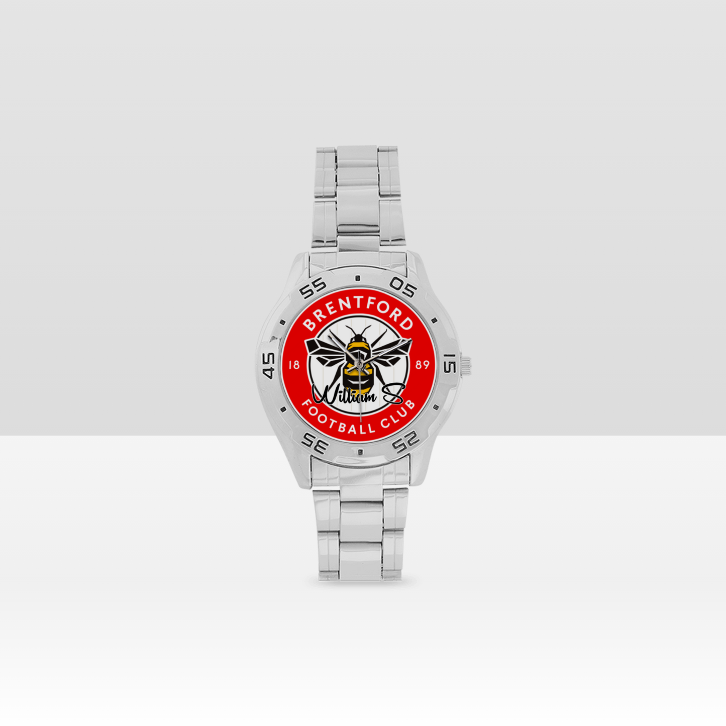 Brentford FC Men's Stainless Steel Analog Watch