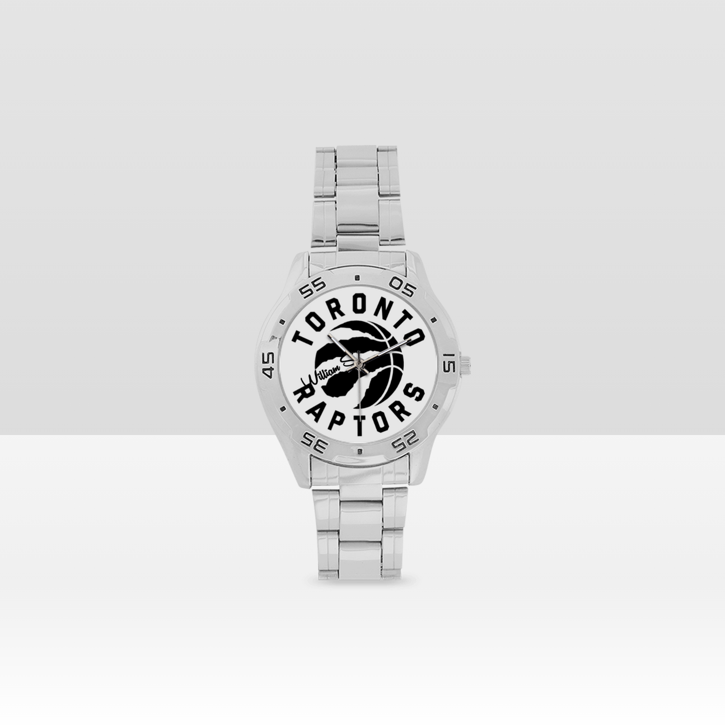 Toronto Raptors Men's Stainless Steel Analog Watch