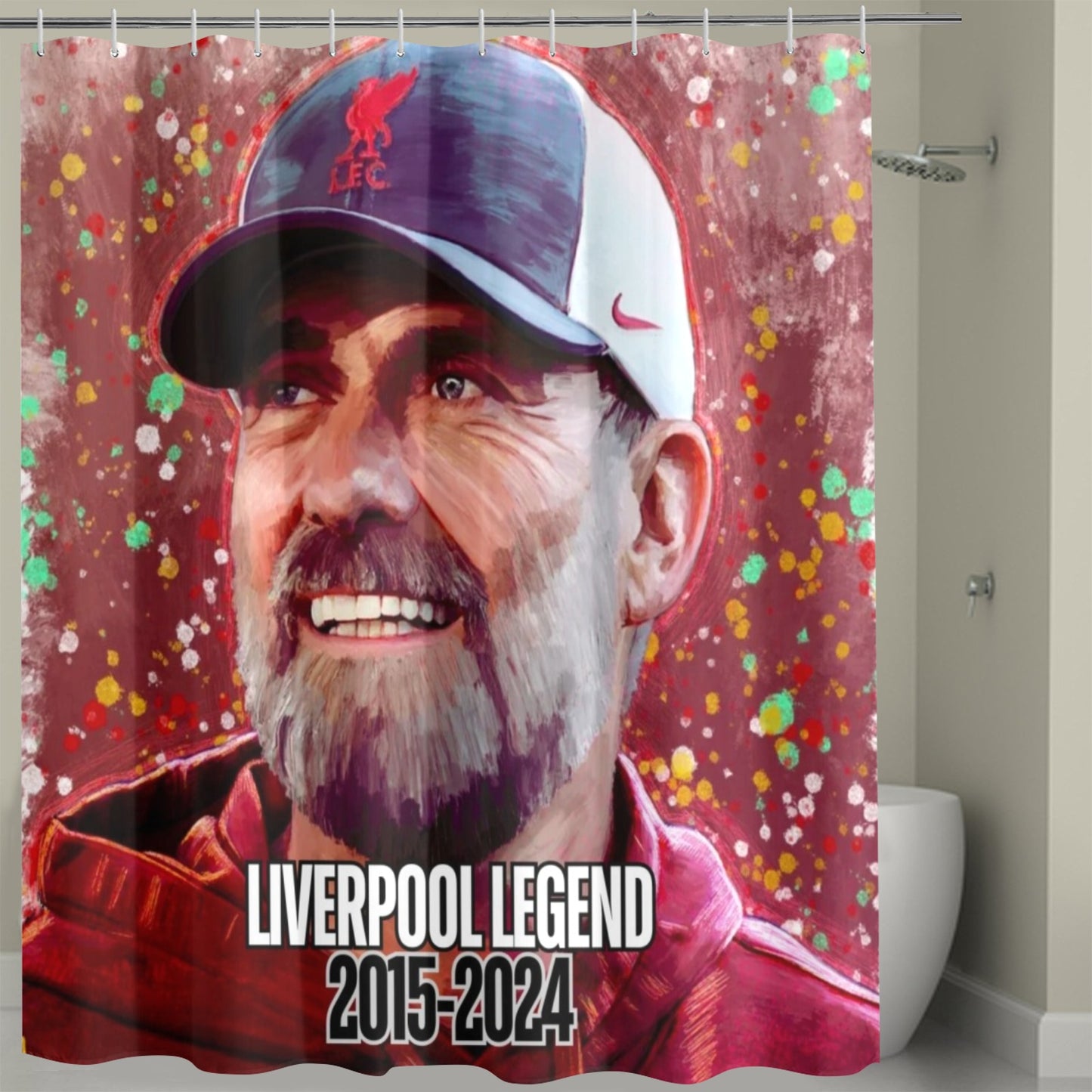 "KLOPP" THE MAN, THE LEGEND SHOWER CURTAIN