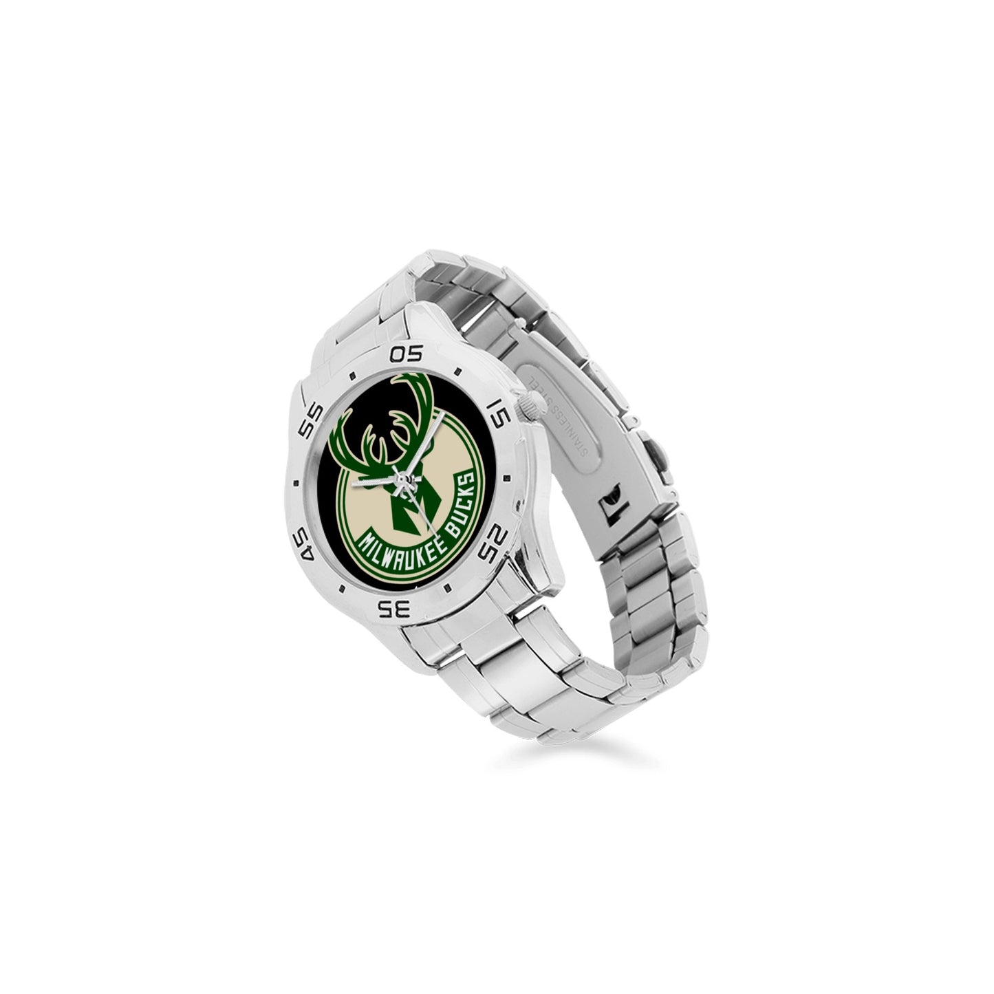 Milwaukee Bucks Men's Stainless Steel Analog Watch