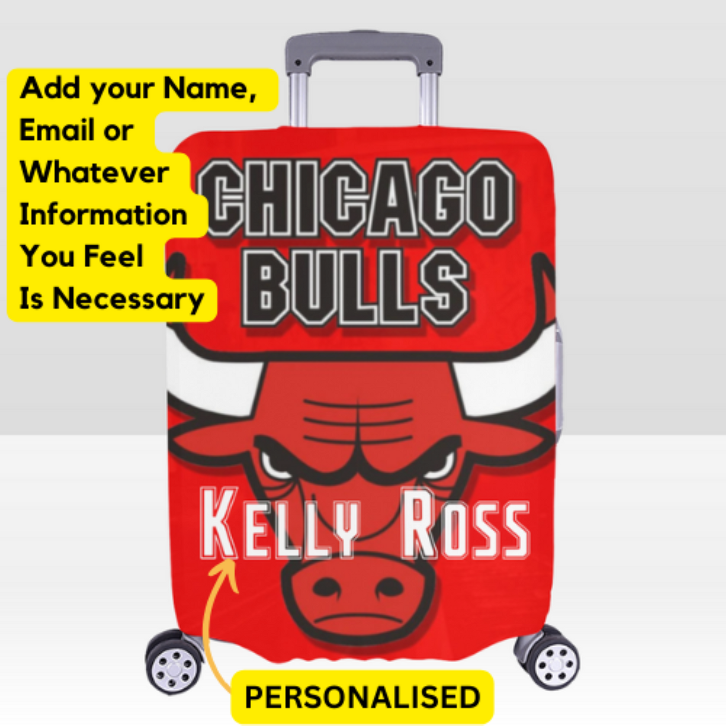 Chicago Bulls Luggage Cover