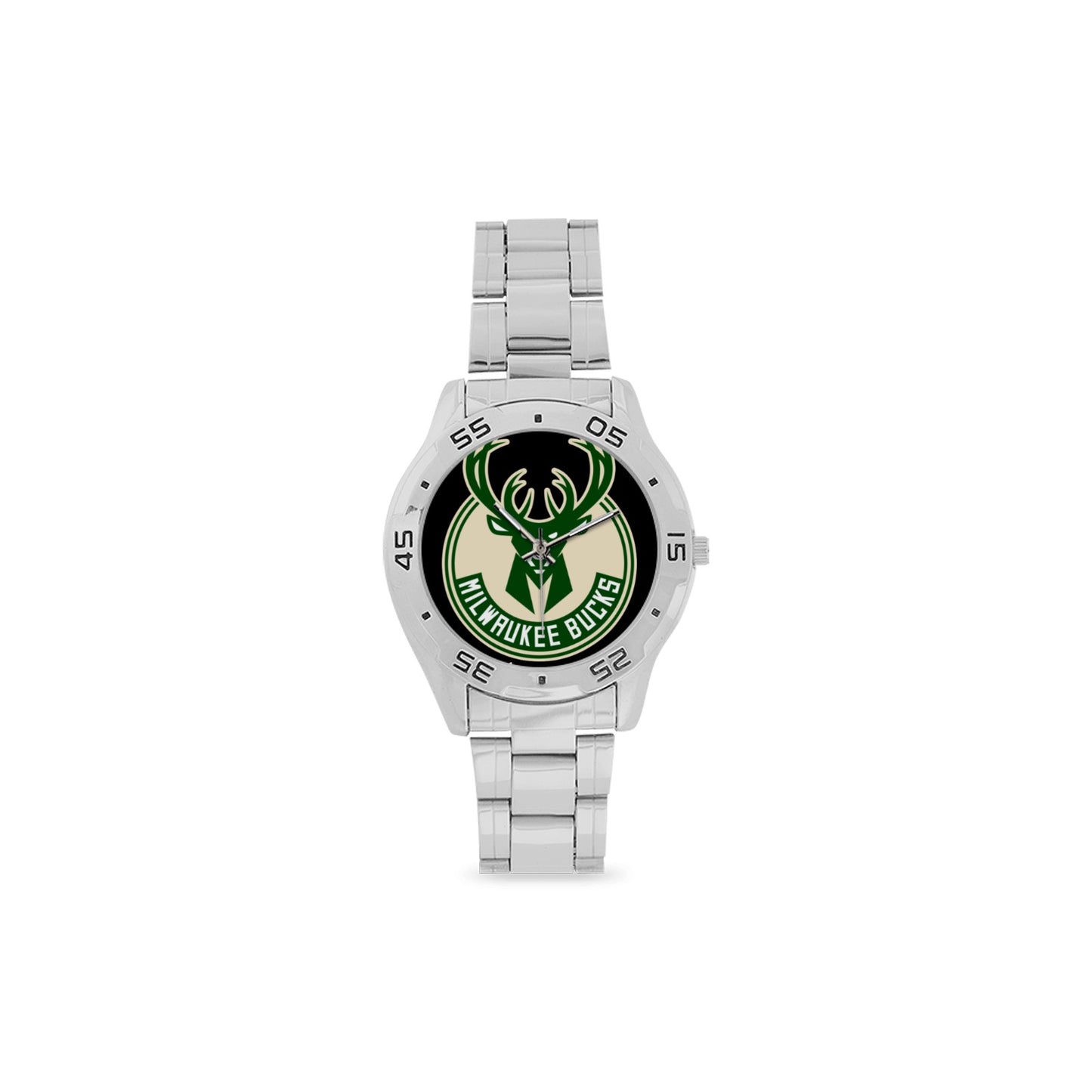 Milwaukee Bucks Men's Stainless Steel Analog Watch