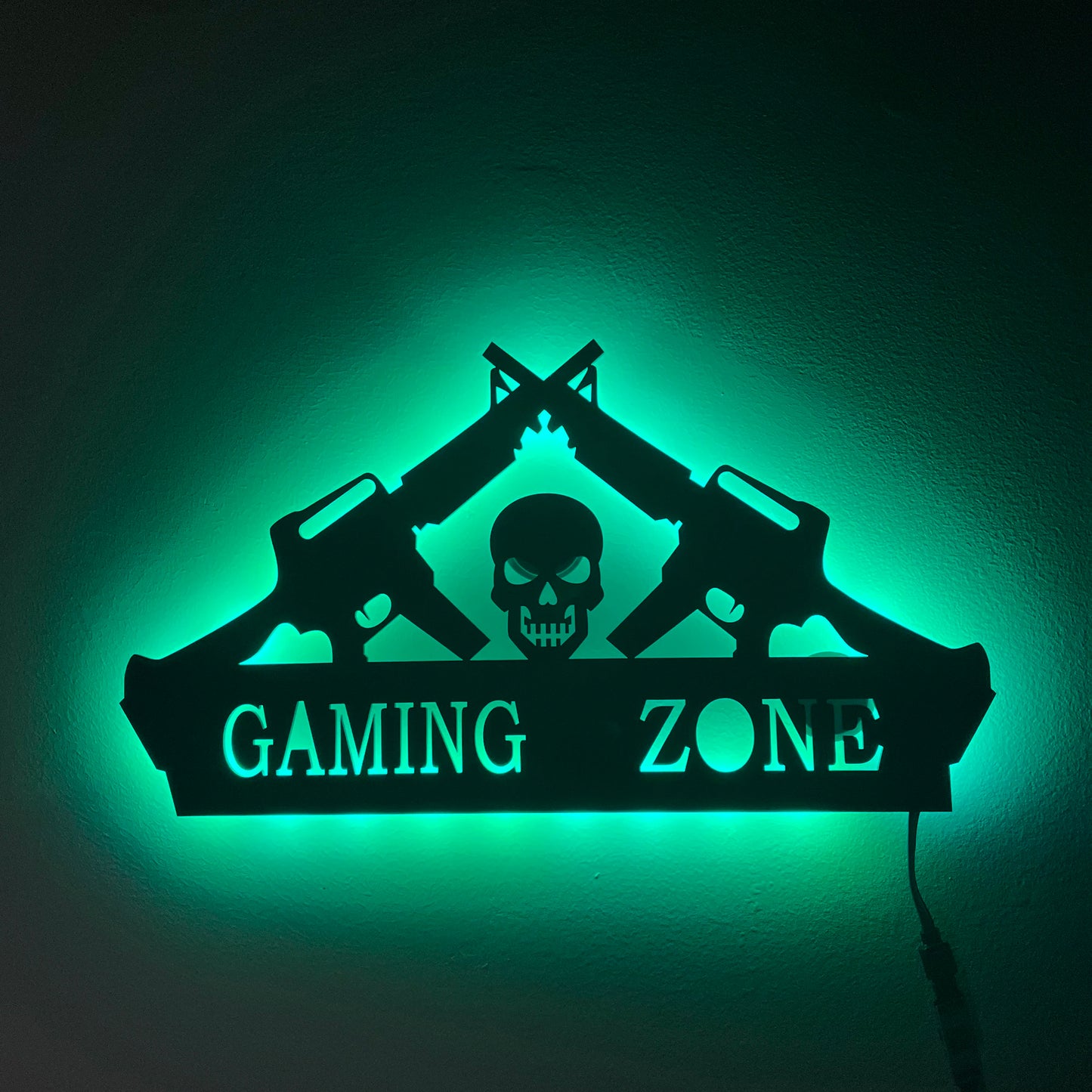 Skull Acrylic Gaming LED Neon Sign