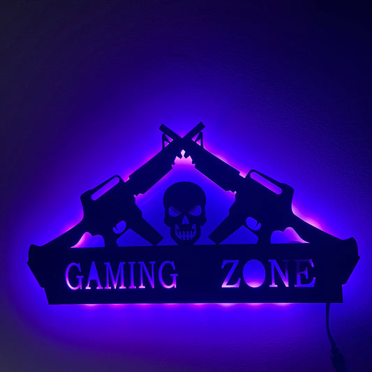 Skull Acrylic Gaming LED Neon Sign