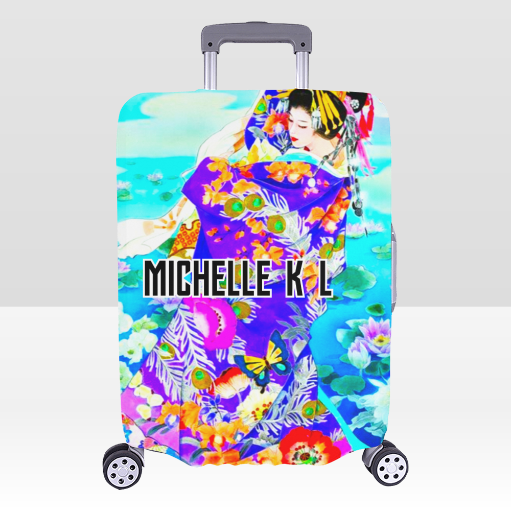 Japanese Themed Luggage Cover