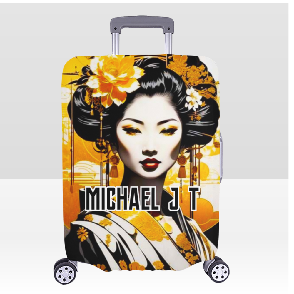 Japanese Themed Luggage Cover