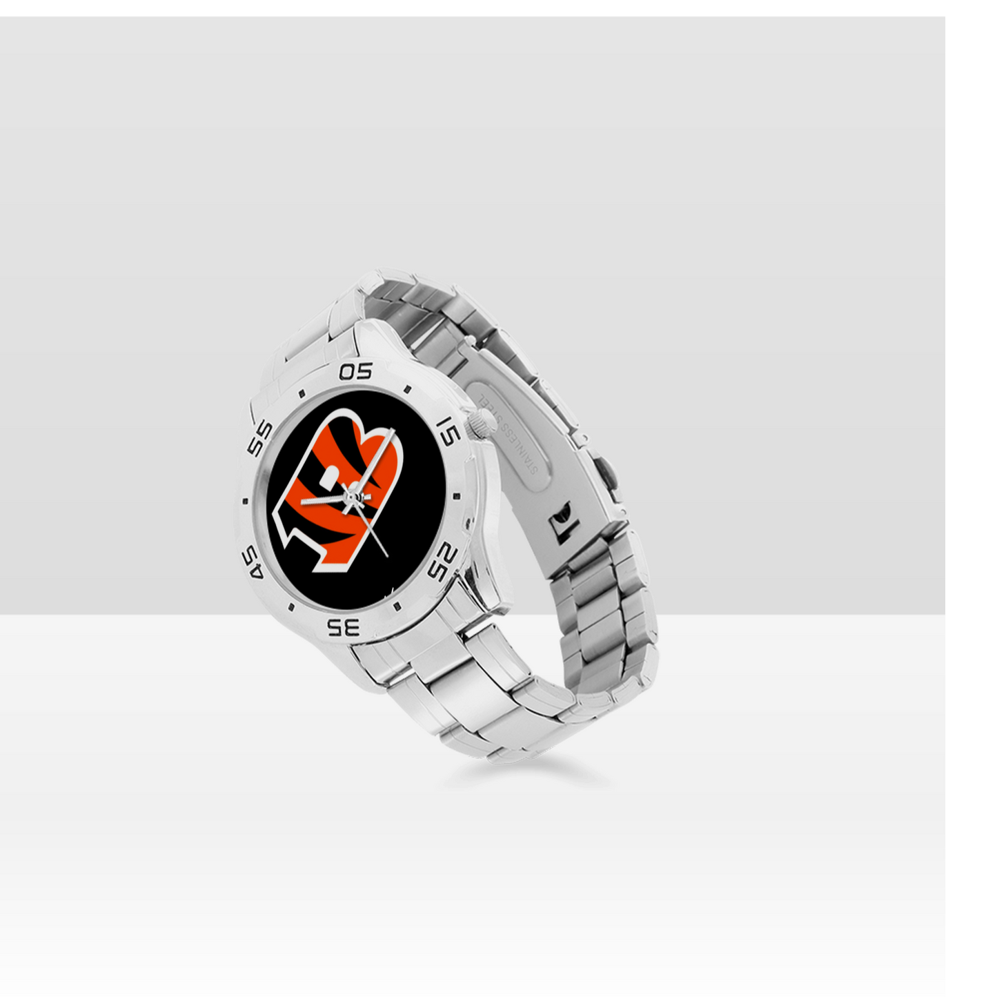 Cincinnati Bengals Men's Stainless Steel Analog Watch