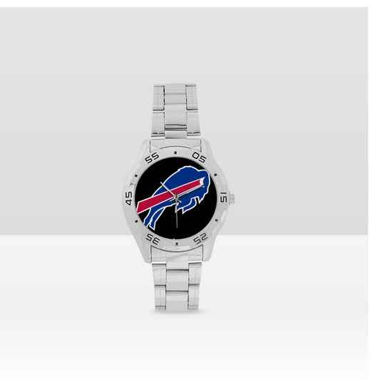 Buffalo Bills Men's Stainless Steel Analog Watch