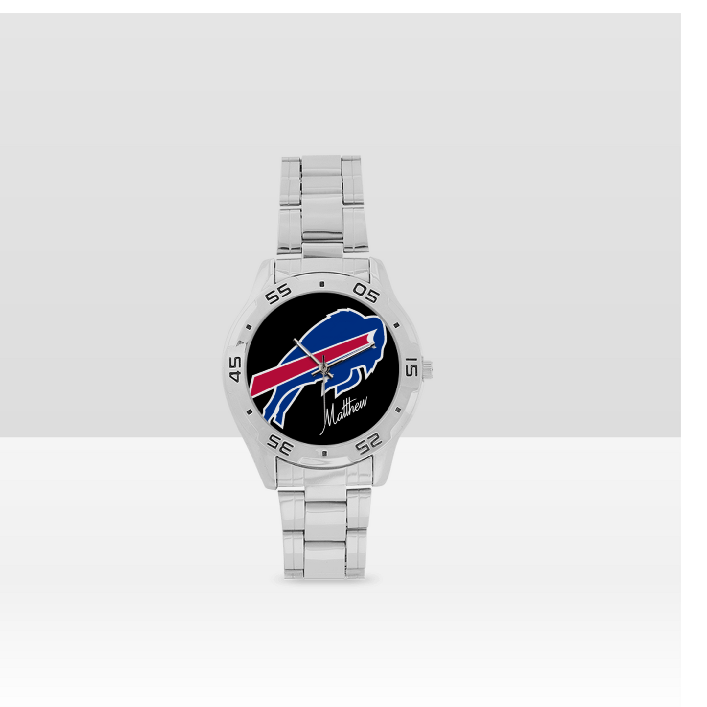 Buffalo Bills Men's Stainless Steel Analog Watch