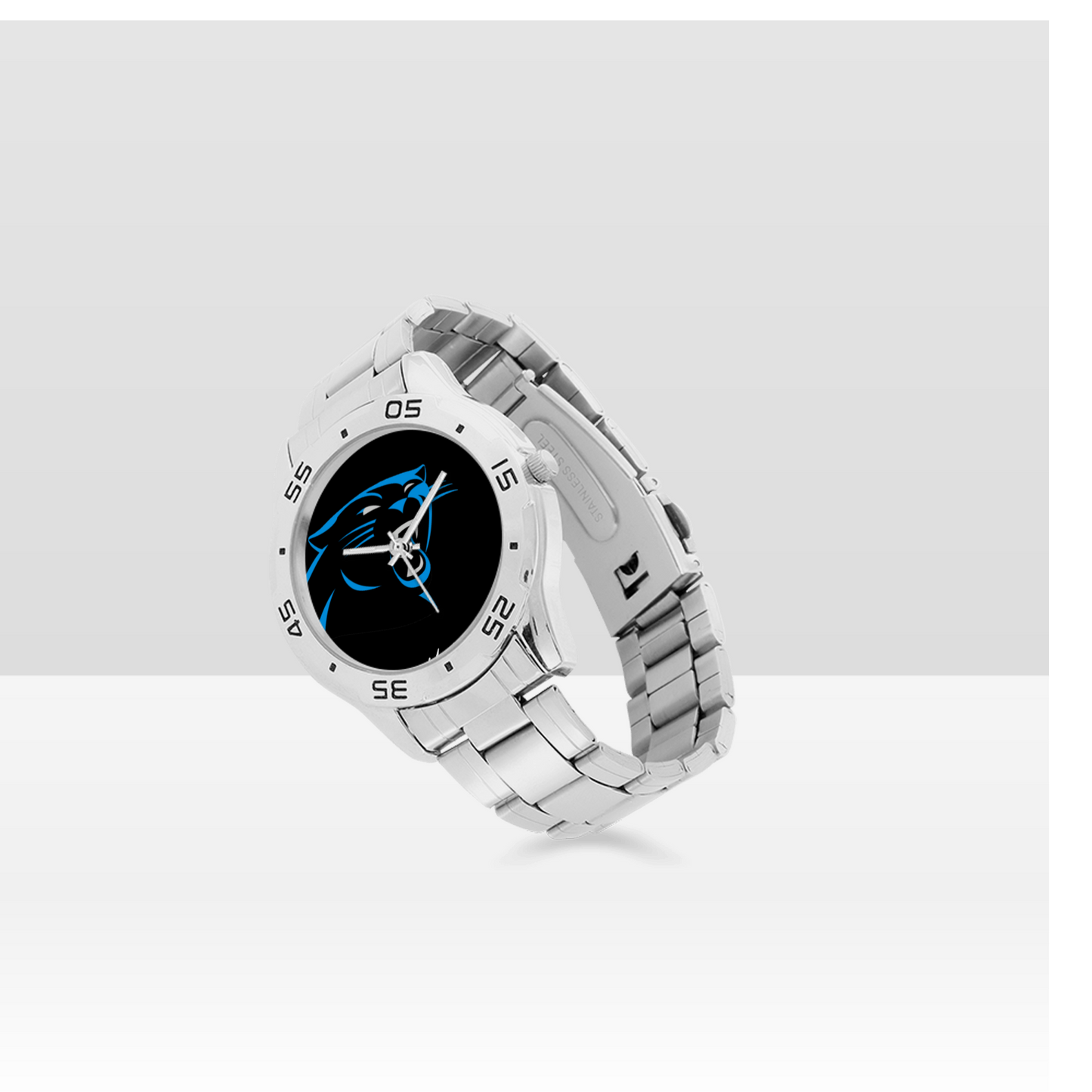 Carolina Panthers Men's Stainless Steel Analog Watch