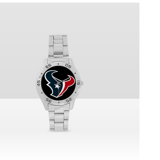 Houston Texans Men's Stainless Steel Analog Watch