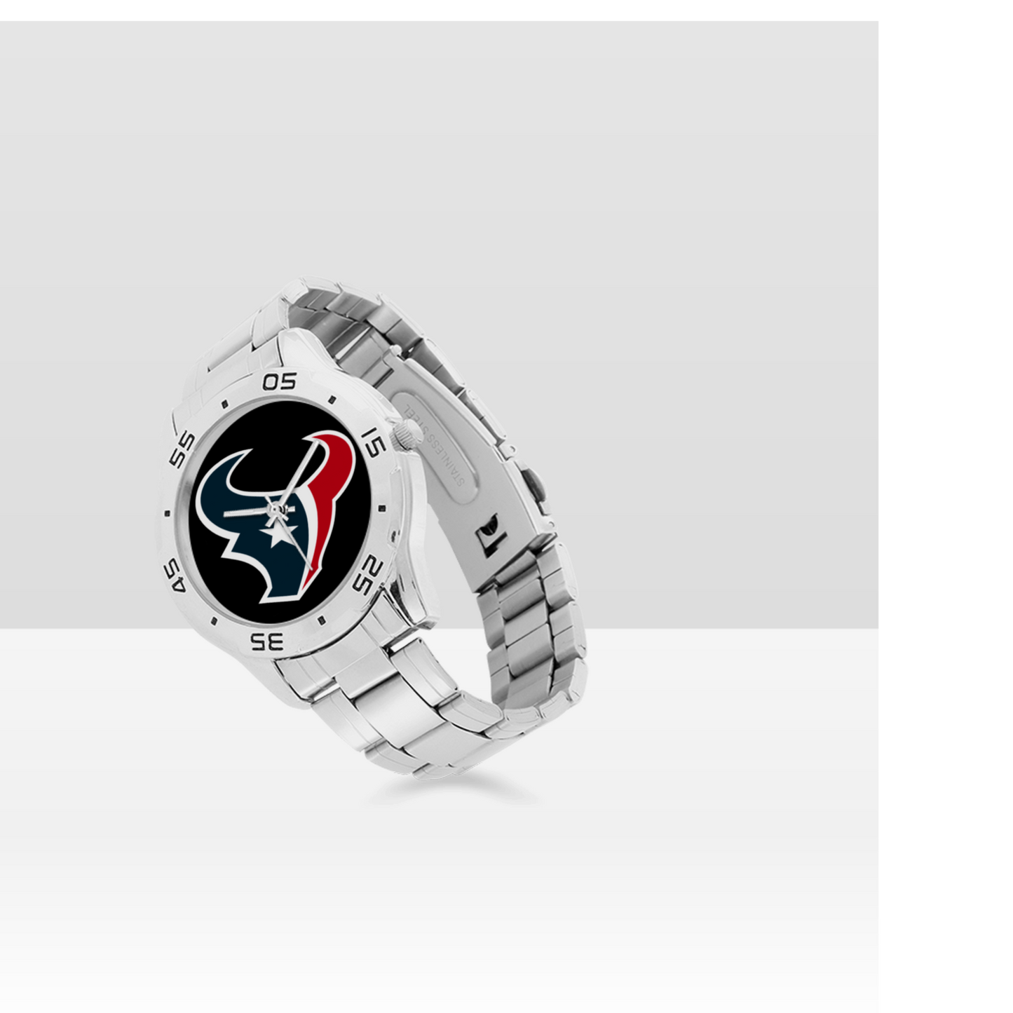 Houston Texans Men's Stainless Steel Analog Watch