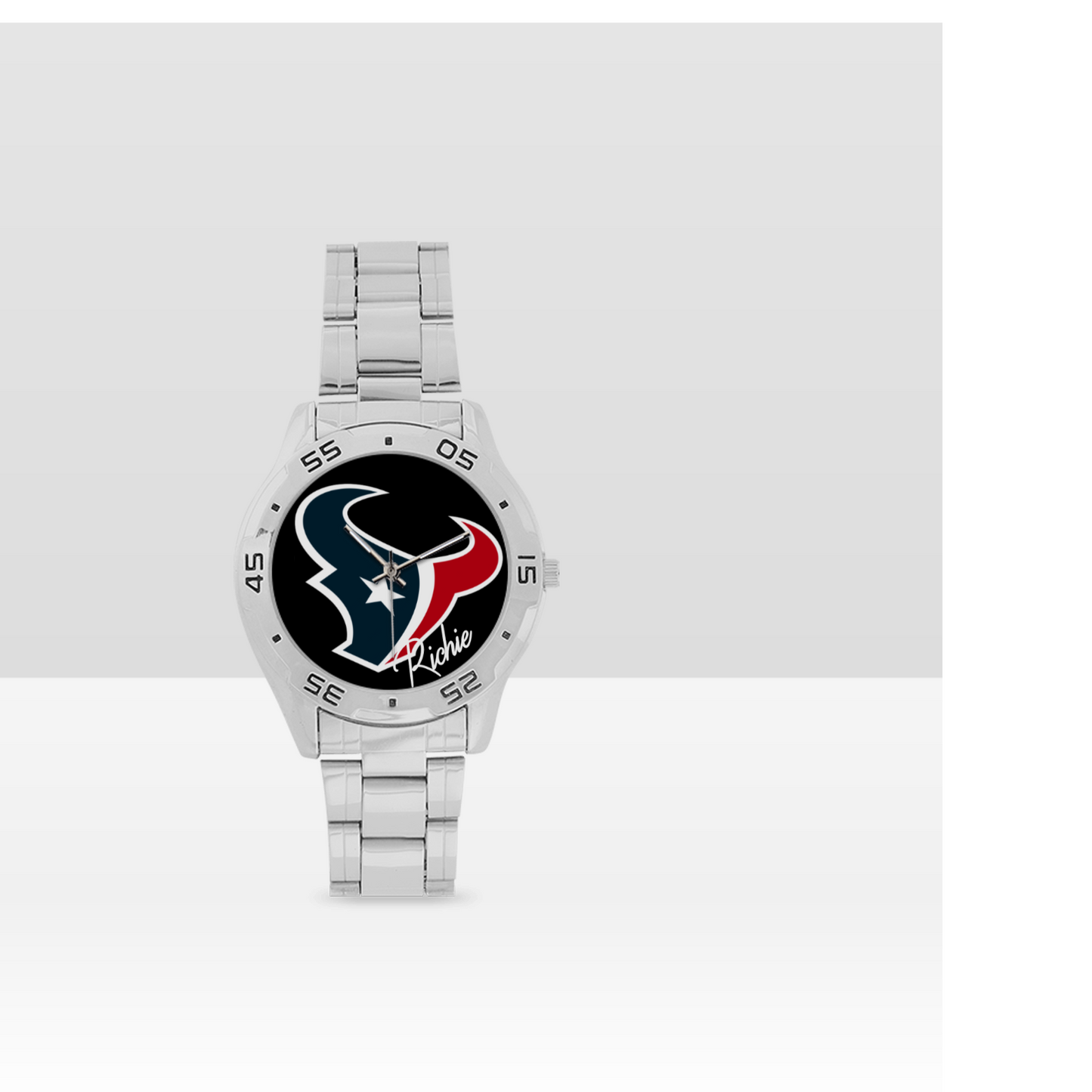 Houston Texans Men's Stainless Steel Analog Watch