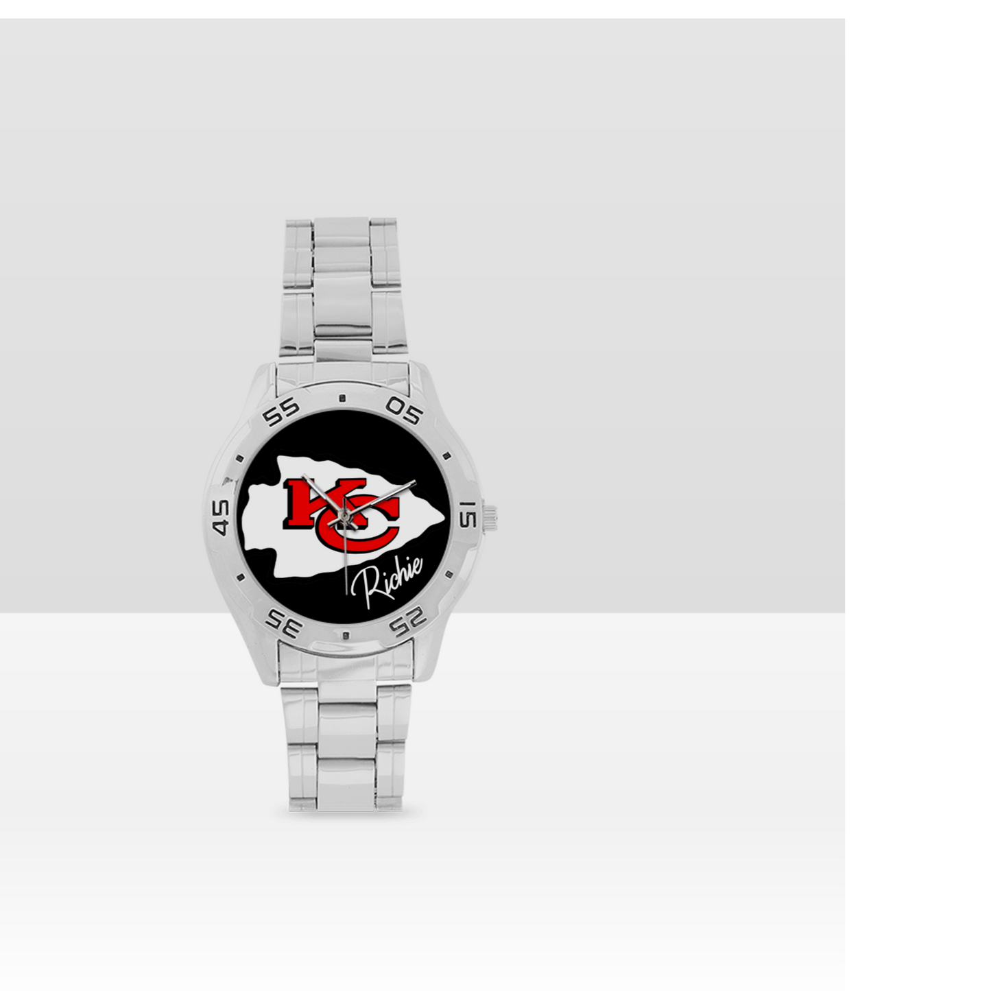 Kansas City Chiefs Men's Stainless Steel Analog Watch