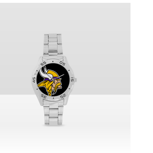 Minnesota Vikings  Men's Stainless Steel Analog Watch