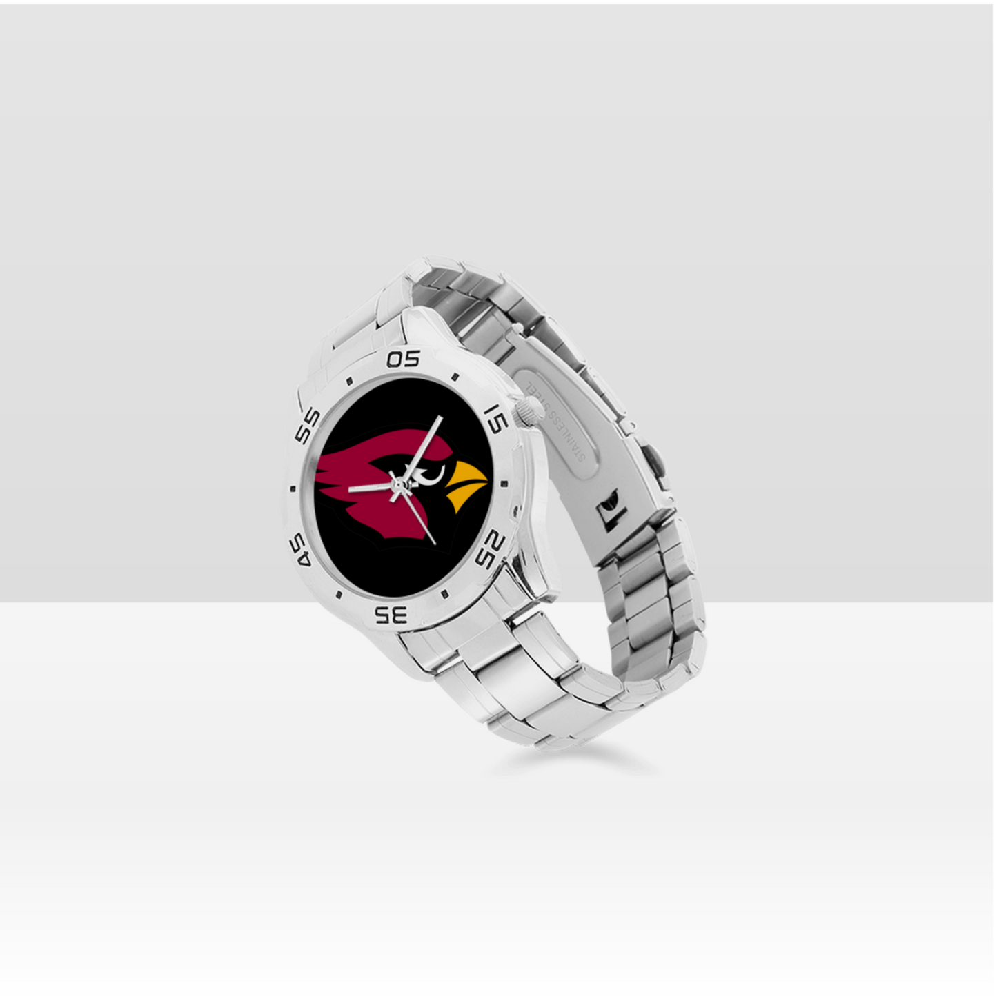 Arizona Cardinals Men's Stainless Steel Analog Watch