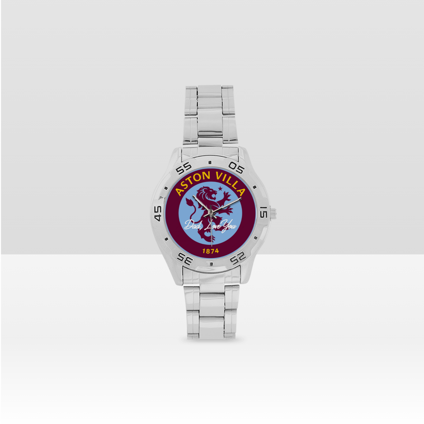 Aston Villa Men's Stainless Steel Analog Watch