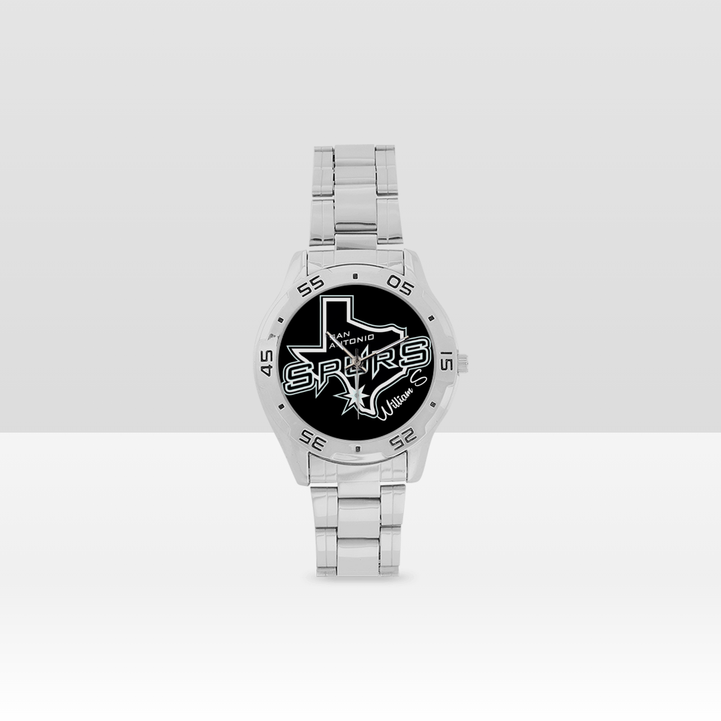 San Antonio Spurs Men's Stainless Steel Analog Watch