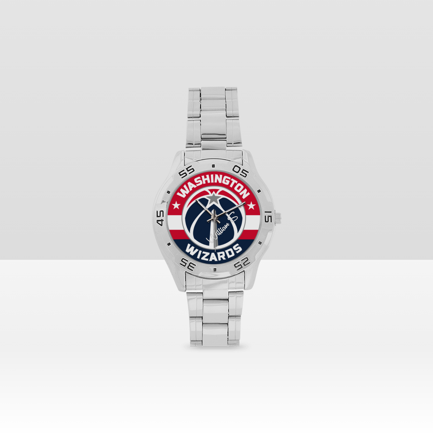 Washington Wizards Men's Stainless Steel Analog Watch